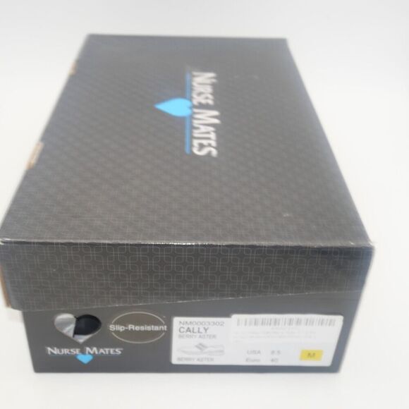 NEW Nurse Mates Women's 7 Cally Berry Aster Slip On Purple Nursing Clogs Shoes - Picture 9 of 11